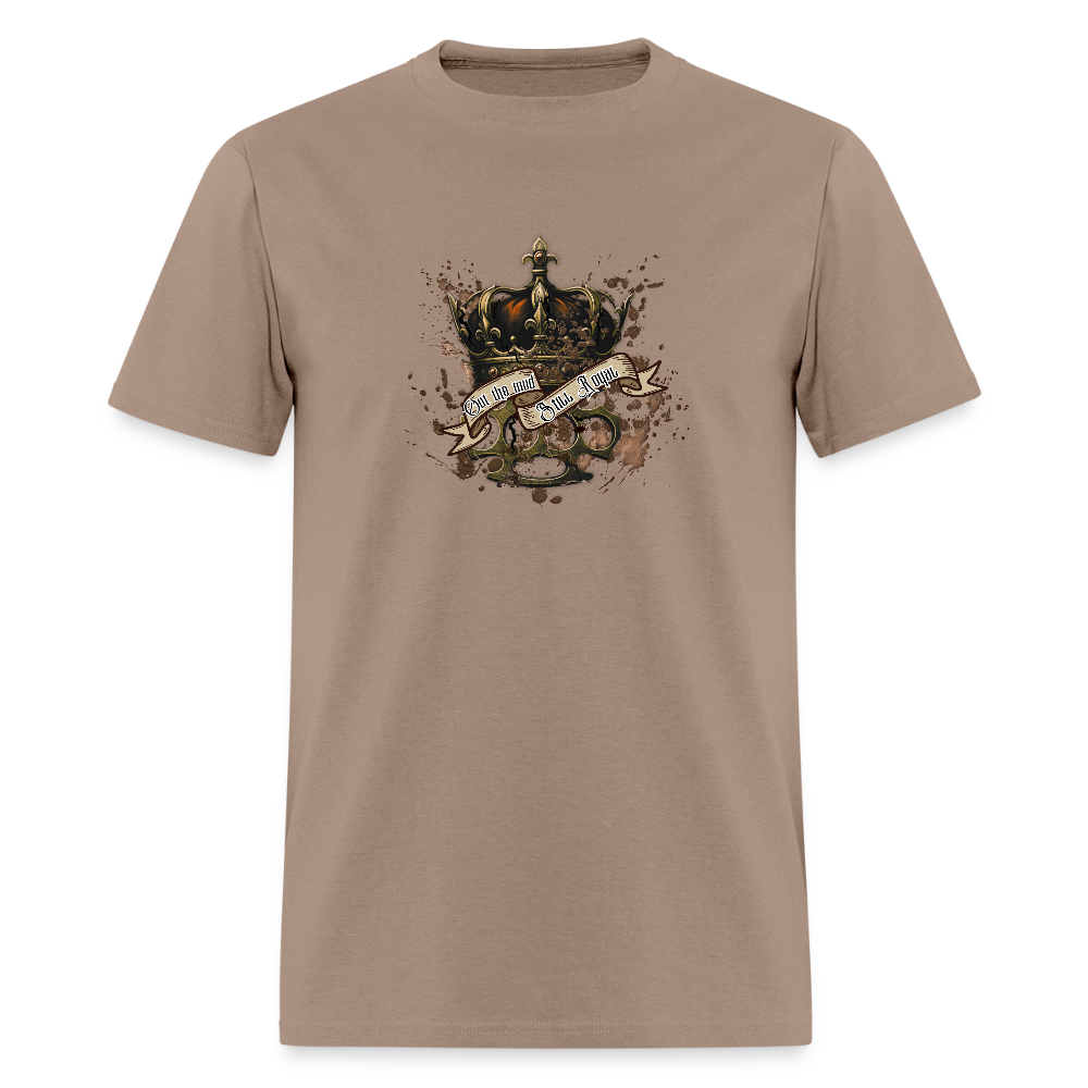 Out the mud- graphic tee - brown savana