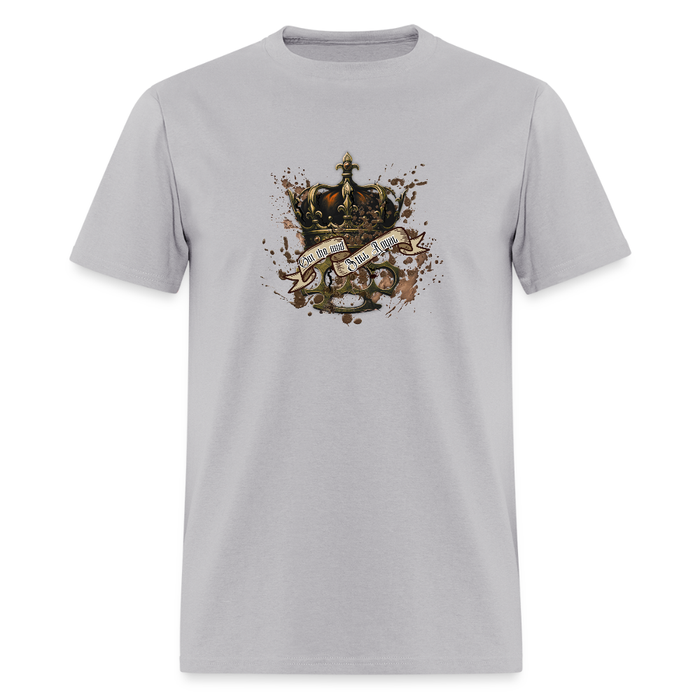 Out the mud- graphic tee - gravel 