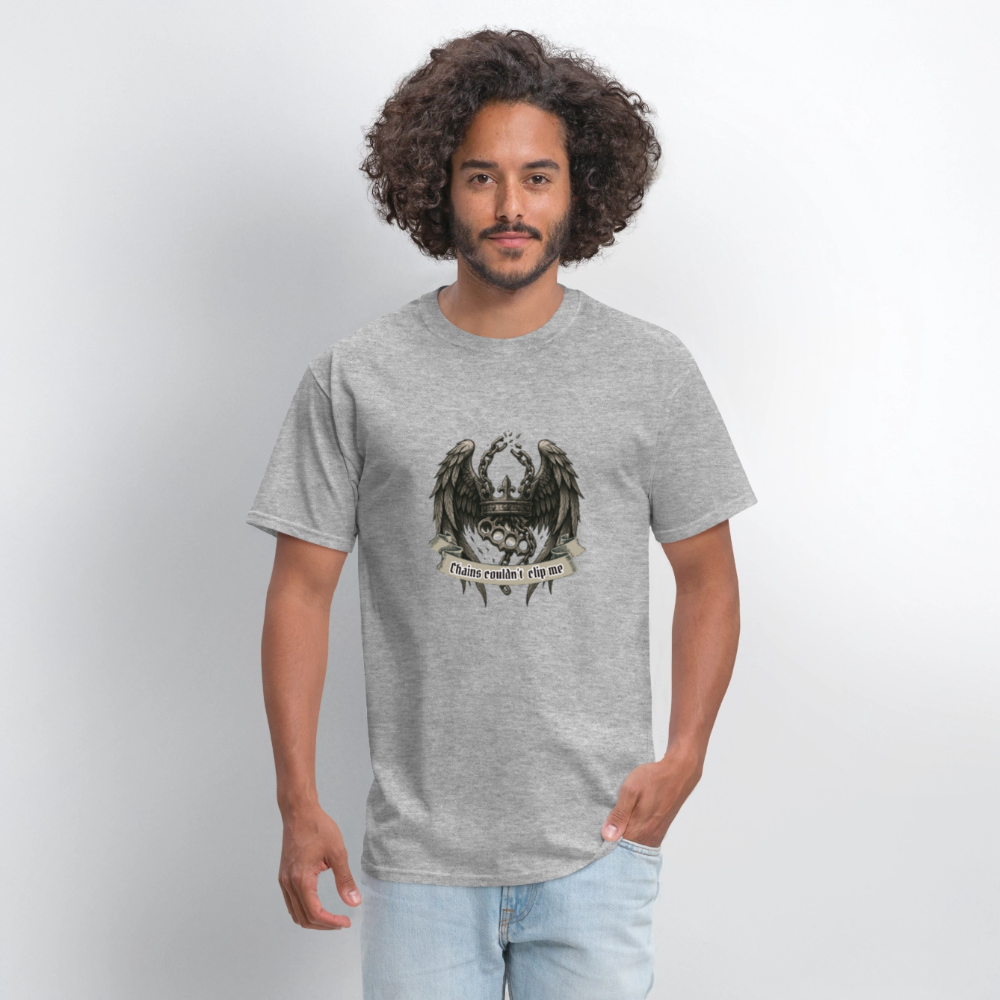 Chains- graphic tee - heather gray
