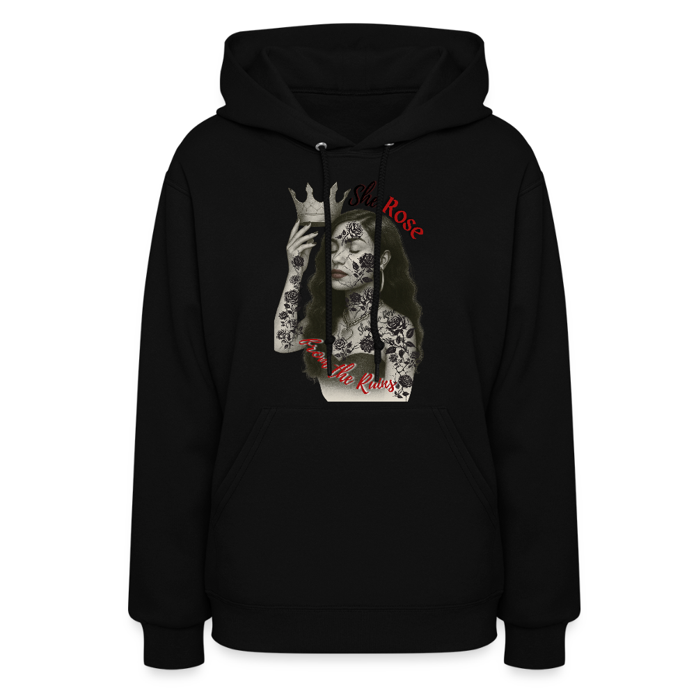 She rose/-hoodie - black