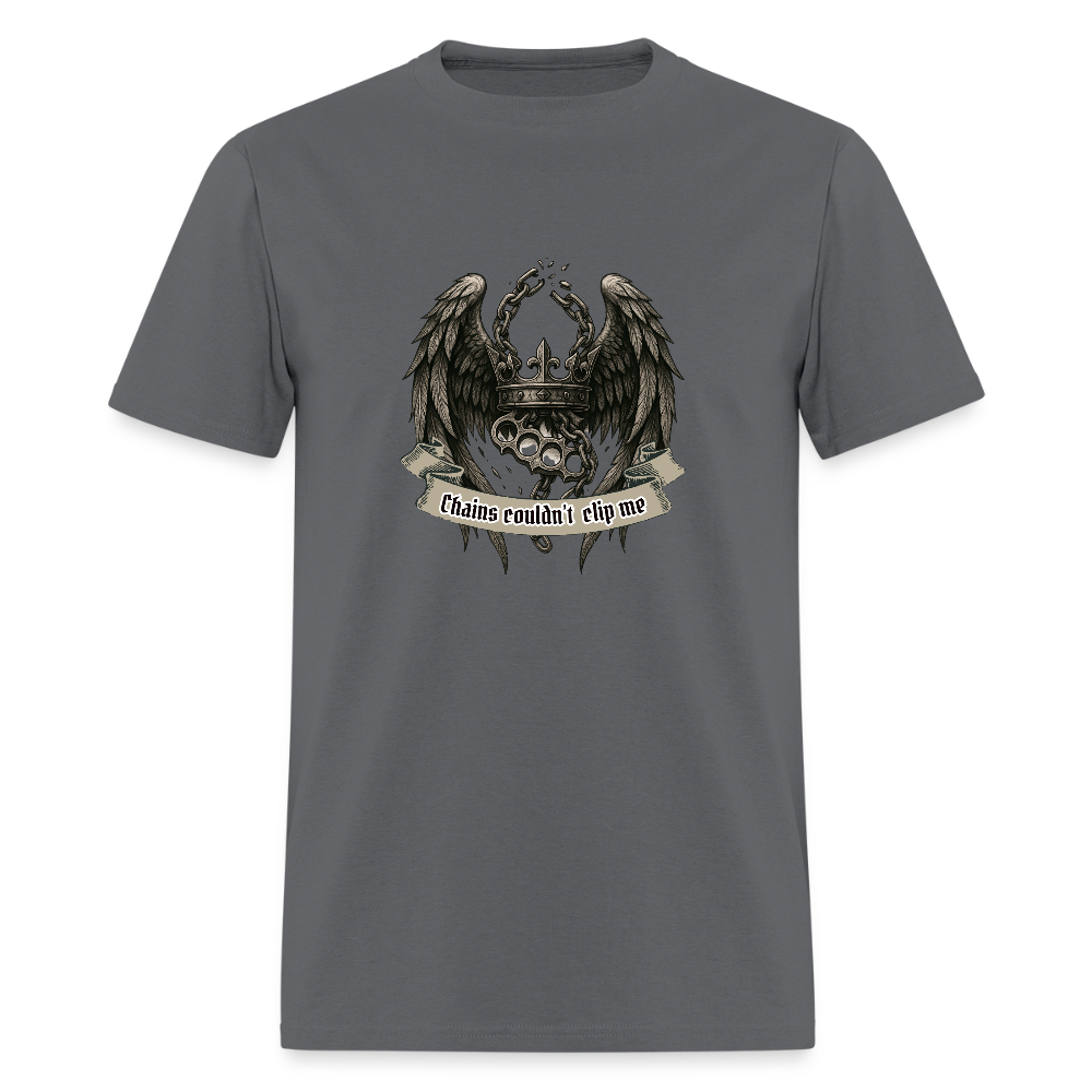 Chains- graphic tee - charcoal