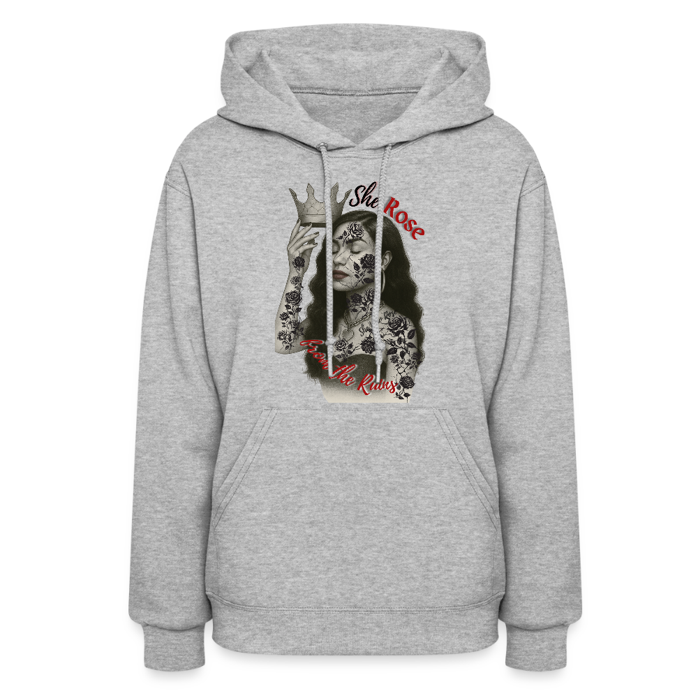 She rose/-hoodie - heather gray