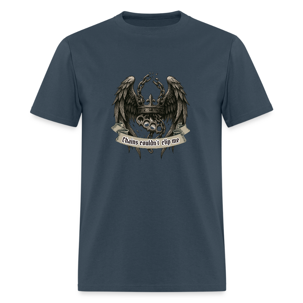Chains- graphic tee -  blue dusk