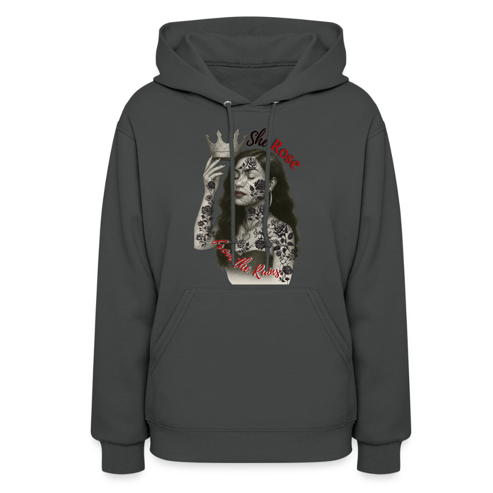 She rose/-hoodie - asphalt