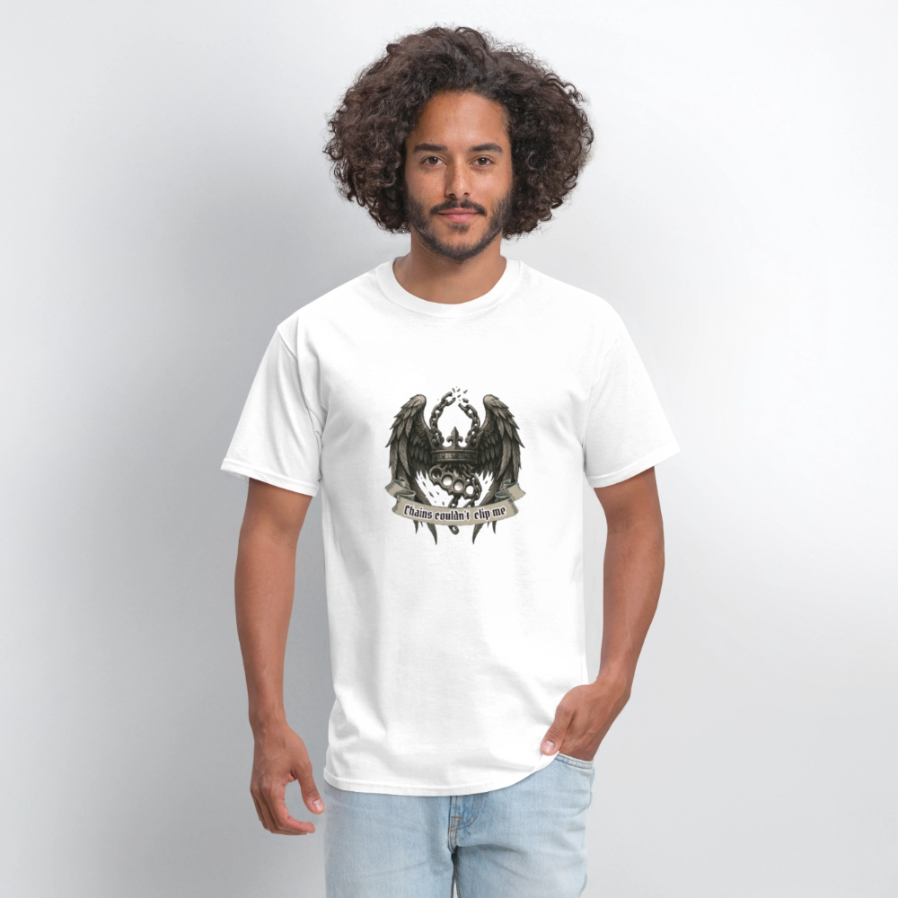 Chains- graphic tee - white