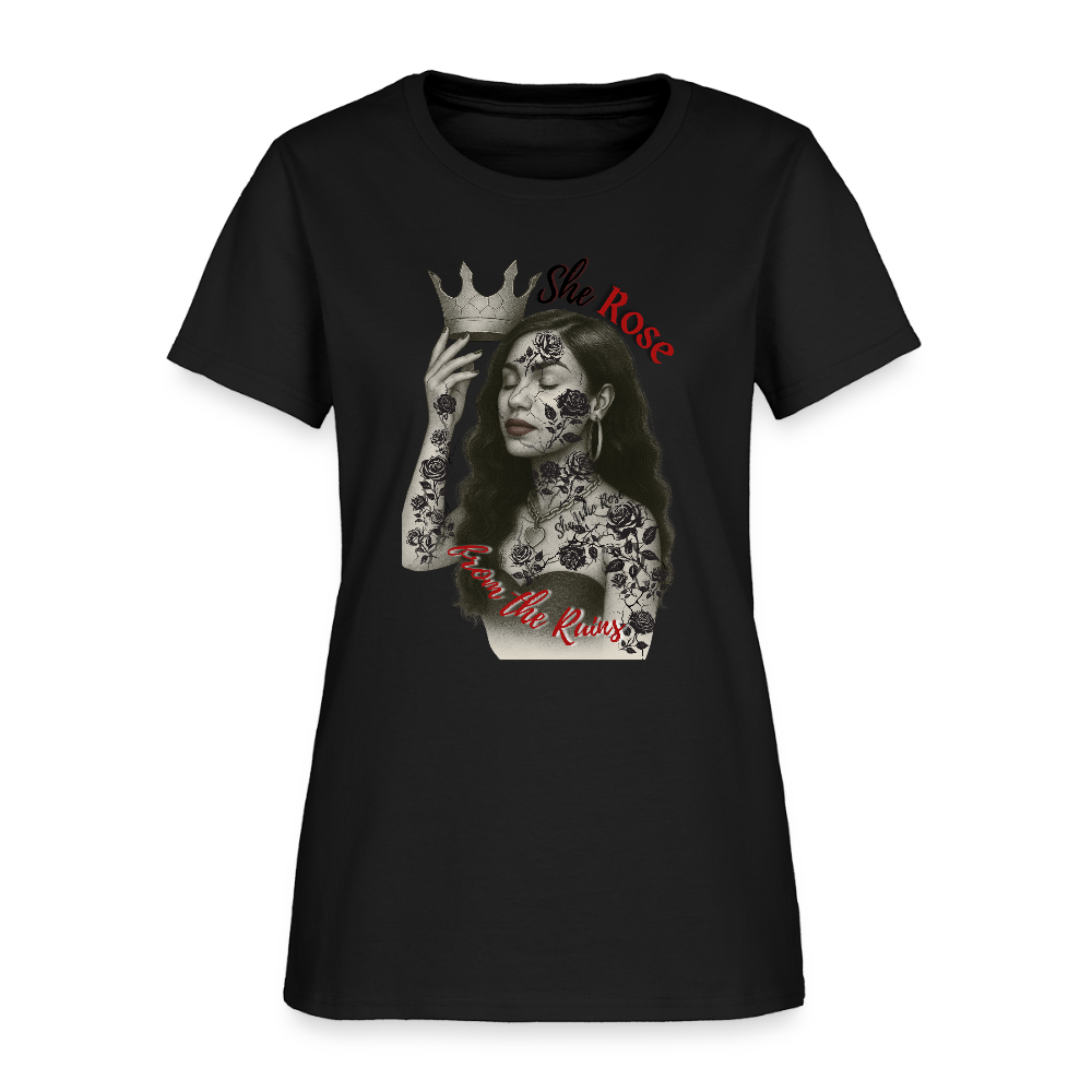 She Rose in Ruins— graphic tee