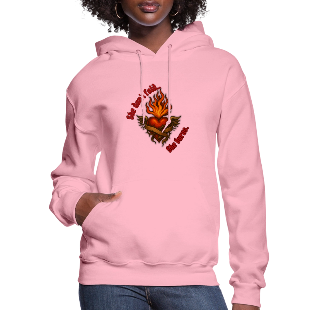 She burns—Women's Hoodie - classic pink