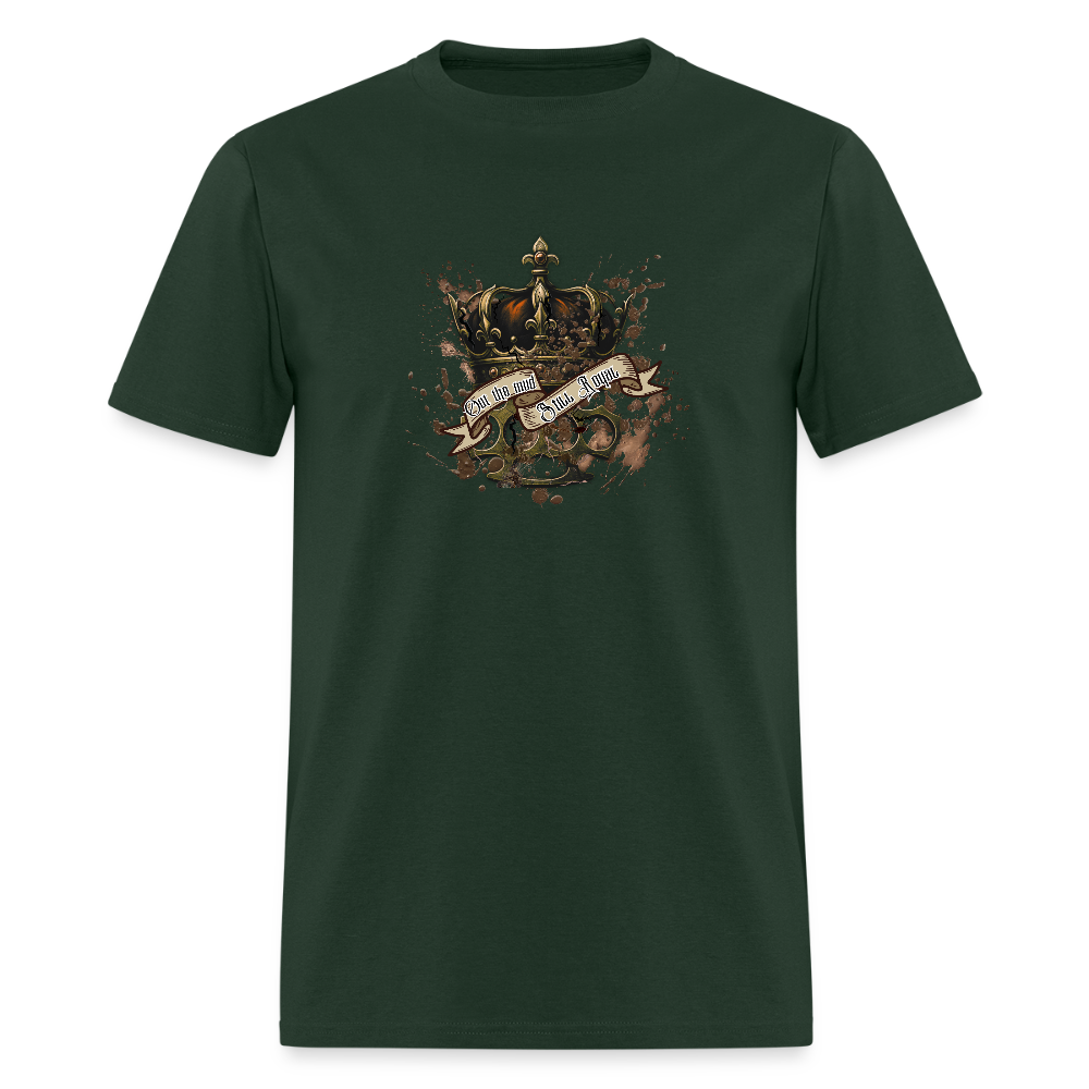 Out the mud- graphic tee - forest green