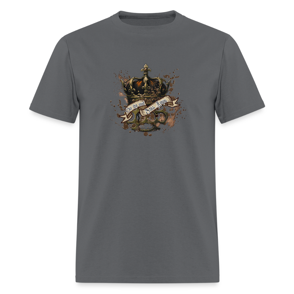 Out the mud- graphic tee - charcoal