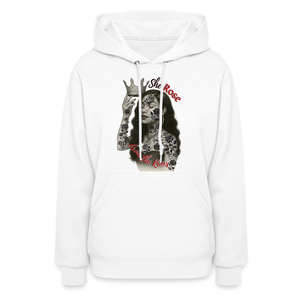 She rose/-hoodie - white
