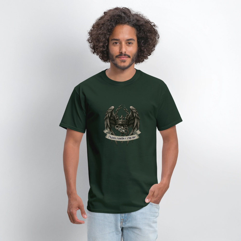 Chains- graphic tee - forest green