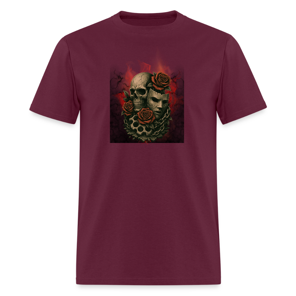 Trust few— graphic tee - burgundy